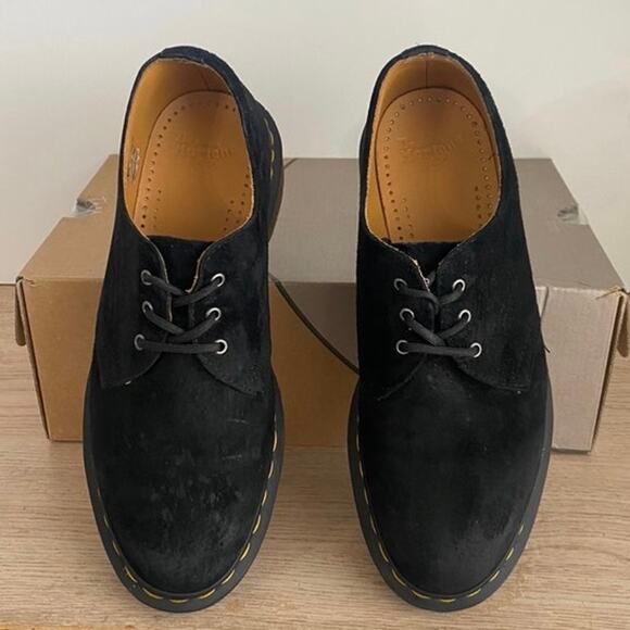 Dr. Martens 1461 Suede Black Oxford Shoes- Men 7- Women 8 main image 4